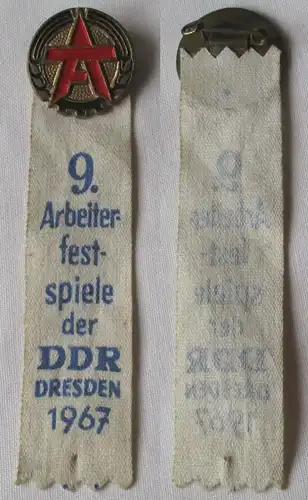 DDR Abzeichen 9. Arbeiterfestspiele der DDR Dresden 1967 (124975)