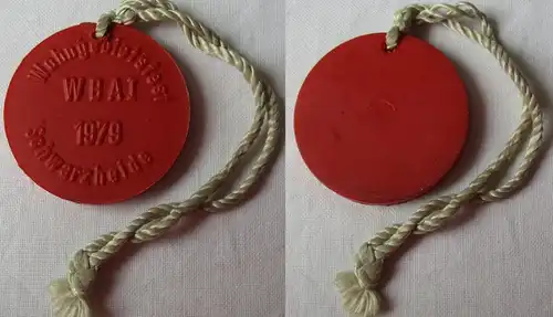 DDR Abzeichen Wohngebietefest Schwarzheide WBA I 1979 (150387)