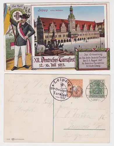 903978 Ak Leipzig XII.Deutsches Turnfest 1913 mit Sonderstempel
