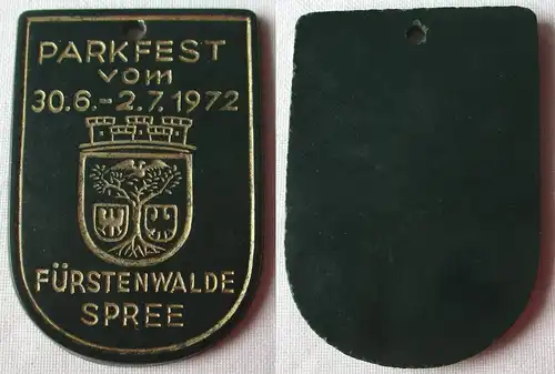 DDR Abzeichen Parkfest Fürstenwalde Spree vom 30. Juni - 2. Juli 1972 (123677)