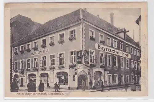 14446 Ak Osnabrück Hotel Barischer Hof 1924
