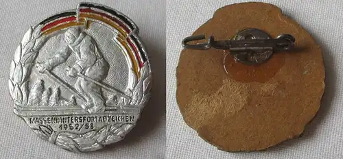 DDR Abzeichen Massenwintersportabzeichen 1952/53 (163631)
