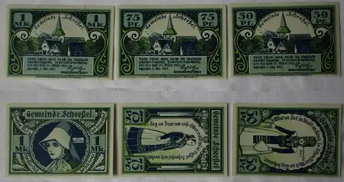 3 Banknoten Notgeld Gemeinde Scheeßel 1.10.1921 (117108)