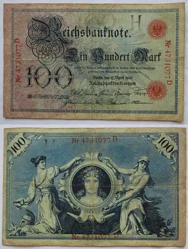 100 Mark Reichsbanknote 17.4.1903 Rosenberg 20 (121766)