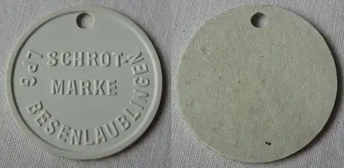 Kunststoff Wertmarke LPG Besenlaublingen Schrottmarke (119113)