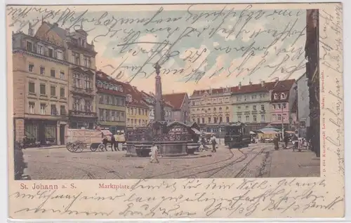 67477 Ak St.Johann a.S. Marktplatz 1904