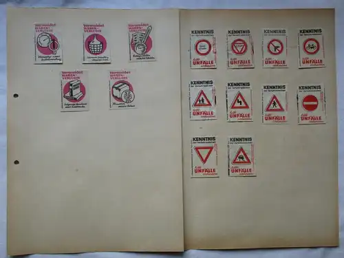 15x Streichholzetikett Vermeidet Warenverluste - Verkehrszeichen (146011)