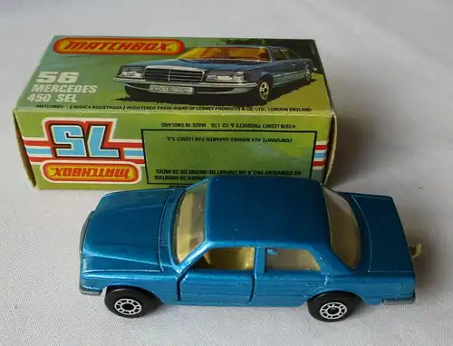 Matchbox Superfast Mercedes 450 SEL Nr. 56 Lesney Products 1979 OVP (110404)