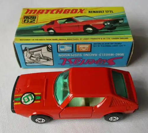 Matchbox Superfast Renault 17 TL Nr. 62 Lesney Products 1973 OVP (113050)