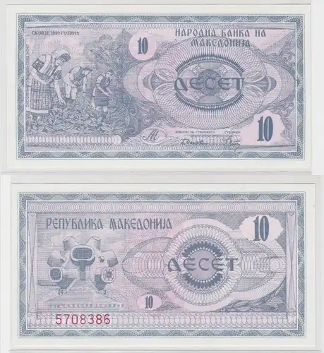 10 und 50 Denar Banknote Mazedonien 1992/2007 bankfrisch UNC (146001)