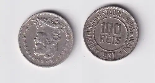 100 Reis Kupfer Nickel Münze Brasilien 1931 ss+ (146372)