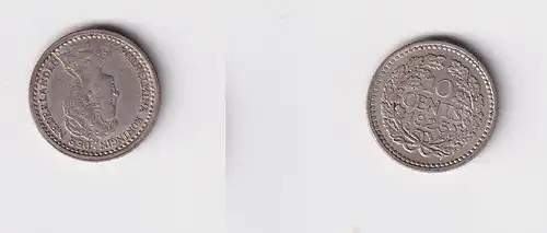 10 Cent Silber Münze Niederlande 1925 ss+ (126869)