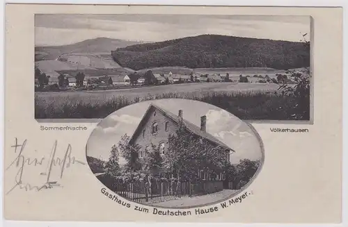 902944 Mehrbild Ak Sommerfrische Völkerhausen Gasthaus zum deutschen Hause 1928