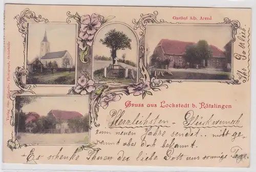 902646 Mehrbild Ak Gruß aus Lockstedt bei Rätzlingen Gasthof usw. 1901