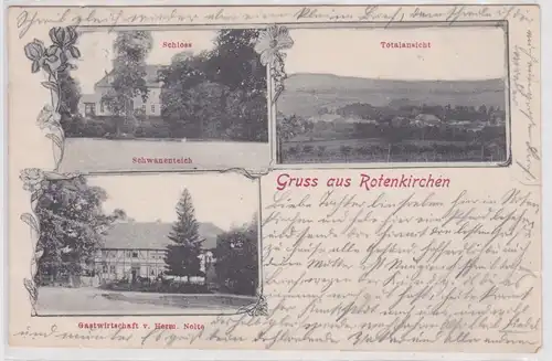 902913 Mehrbild Ak Gruß aus Rotenkirchen Gastwirtschaft usw. 1905