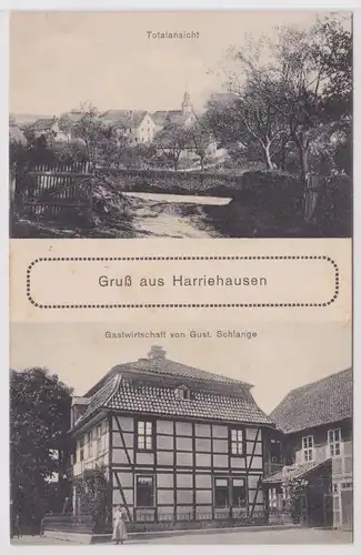 902685 Mehrbild Ak Gruß aus Harriehausen Gastwirtschaft usw. 1915
