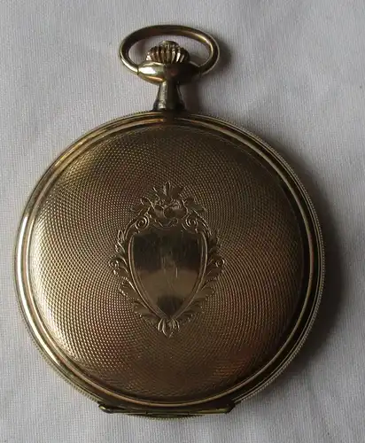 Savonette Taschenuhr Favor Gustav Rau Pforzheim Walz-Gold-Doublè um 1920 /158781
