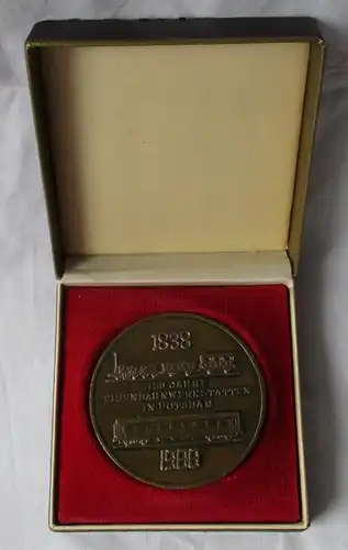 DDR Medaille 150 Jahre Eisenbahnwerkstätten RAW Potsdam 1838-1988 (159726)