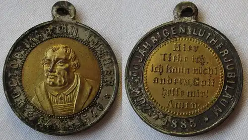 Medaille Erinnerung 400 jährige Gedenkfeier des Reformators Luther 1883 (157974)