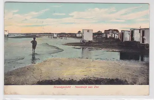 15645 AK Noordwijk aan Zee - Strandgezicht, Blick auf den Strand 1943