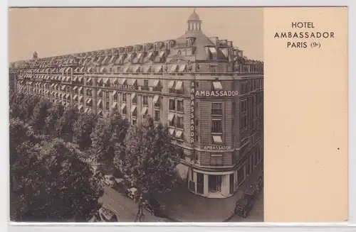 04280 AK Paris - Boulevard Haussmann, Hotel Ambassador, Straßenansicht 1940