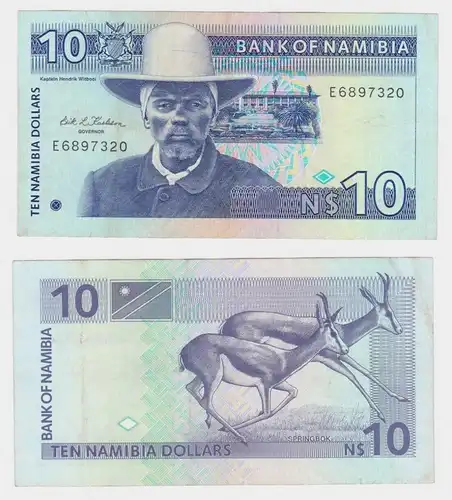 10 Dollar Banknote Namibia Hendrik Witbooi fast kassenfrisch UNC (119701)