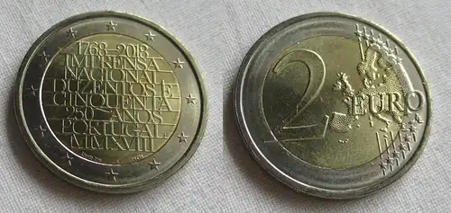 2 Euro Gedenkmünze Portugal 2018 Nationale Druckerei Stgl. (158436)