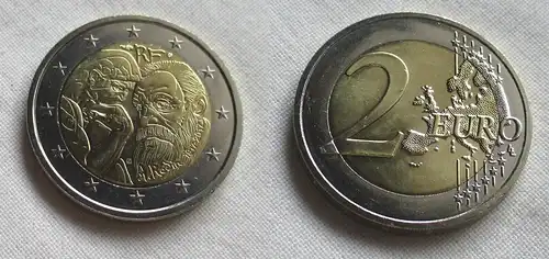 2 Euro Bi-Metall Münze Frankreich 2017 100.Todestag Auguste Rodin (159360)