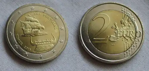 2 Euro Bi-Metall Münze Portugal 2015 500 Jahre Entdeckung von Timor (159577)