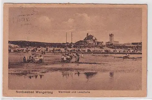 902341 Ak Nordseebad Wangeroog - Warmbad und Lesehalle 1928