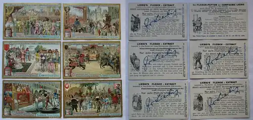 Liebigbilder Serie Nr 528 Festlichkeiten im Mittelalter Jahrgang 1902 (5/165995)
