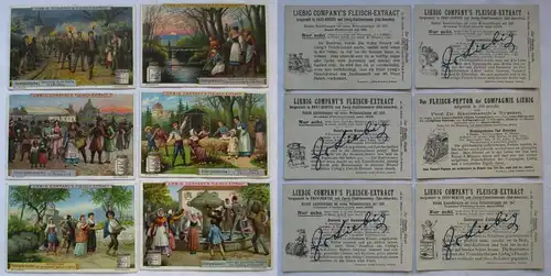 4/166000 Liebigbilder Serie Nr. 506 Ostergebräuche 1901