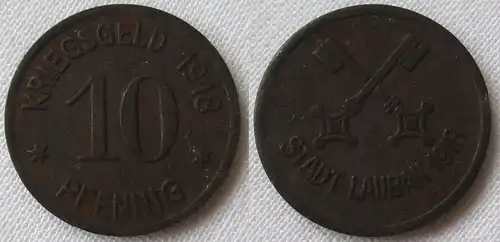 10 & 50 Pfennig Zink/Eisen Notgeld Münzen Stadt Weissenfels 1918 (127356)