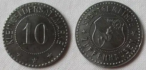 10 Pfennig Eisen Notgeld Münzen Stadtgemeinde Zuffenhausen  (158645)