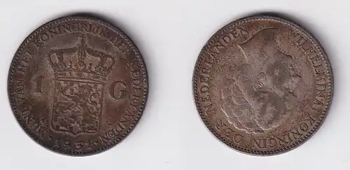 1 Gulden Silber Münze Niederlande 1931 ss (165632)