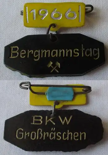 DDR Abzeichen Bergmannstag BKW Braunkohlewerk Großräschen 1966 (164158)