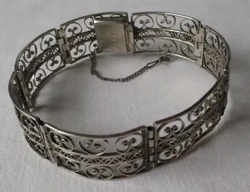 dekoratives Armband 835er Silber Handarbeit um 1940 (153503)