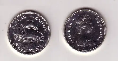 1 Dollar Silber Münze Kanada Handelschiff "Griffon" 1979 (108735)