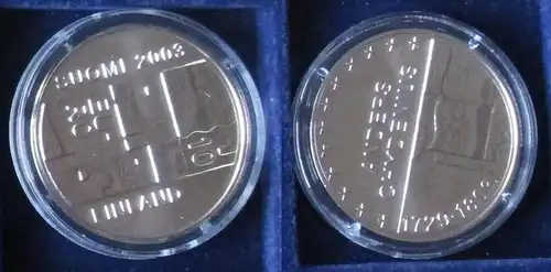 10 Euro Silbermünze Finnland 200.Todestag von Anders Chydenius 2003 (154523)