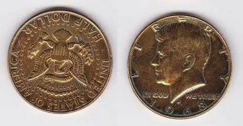 1/2 Dollar Silbermünze USA 1968 John F. Kennedy (157085)