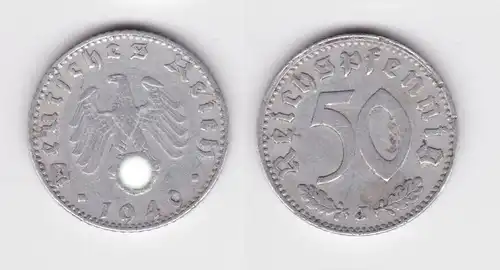 50 Pfennig Aluminium Münze 3.Reich 1940 J (103248)