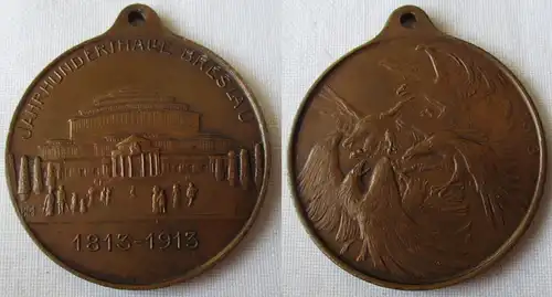 seltene Bronze Medaille Jahrhunderthalle Breslau 1913-1913 (129573)
