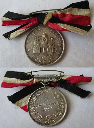 seltene Medaille 1.Schießpreis Kriegerverein Borken 1928 (129577)