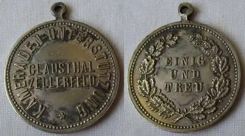seltene Medaille Kameraden Unterstützung Clausthal Zellerfeld um 1900 (124024)