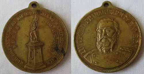 seltene Medaille Denkmalsweihe Kriegerdenkmal Fürth 1888 (124758)