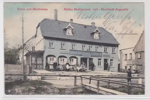 56075 Ak Gruß aus Reichenau Rolles Restaurant 1909