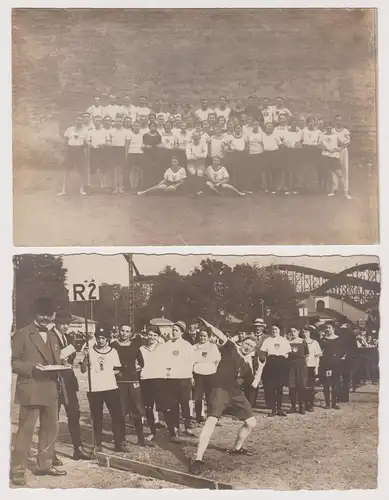99162/2 Foto Ak Wittenberg (Bez.Halle) Sportveranstaltung um 1920
