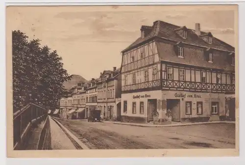 42598 Ak Zwönitz im Erzgebirge Gasthof zum Roß um 1920