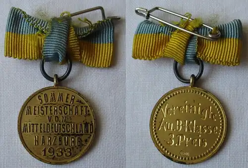 Medaille Sommermeisterschaft von Mitteldeutschland Harzburg 1933 (130357)