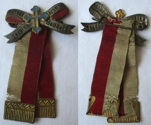 altes Blech Mitgliedsabzeichen Kath. Arbeiter Verein Bamberg um 1910 (131964)